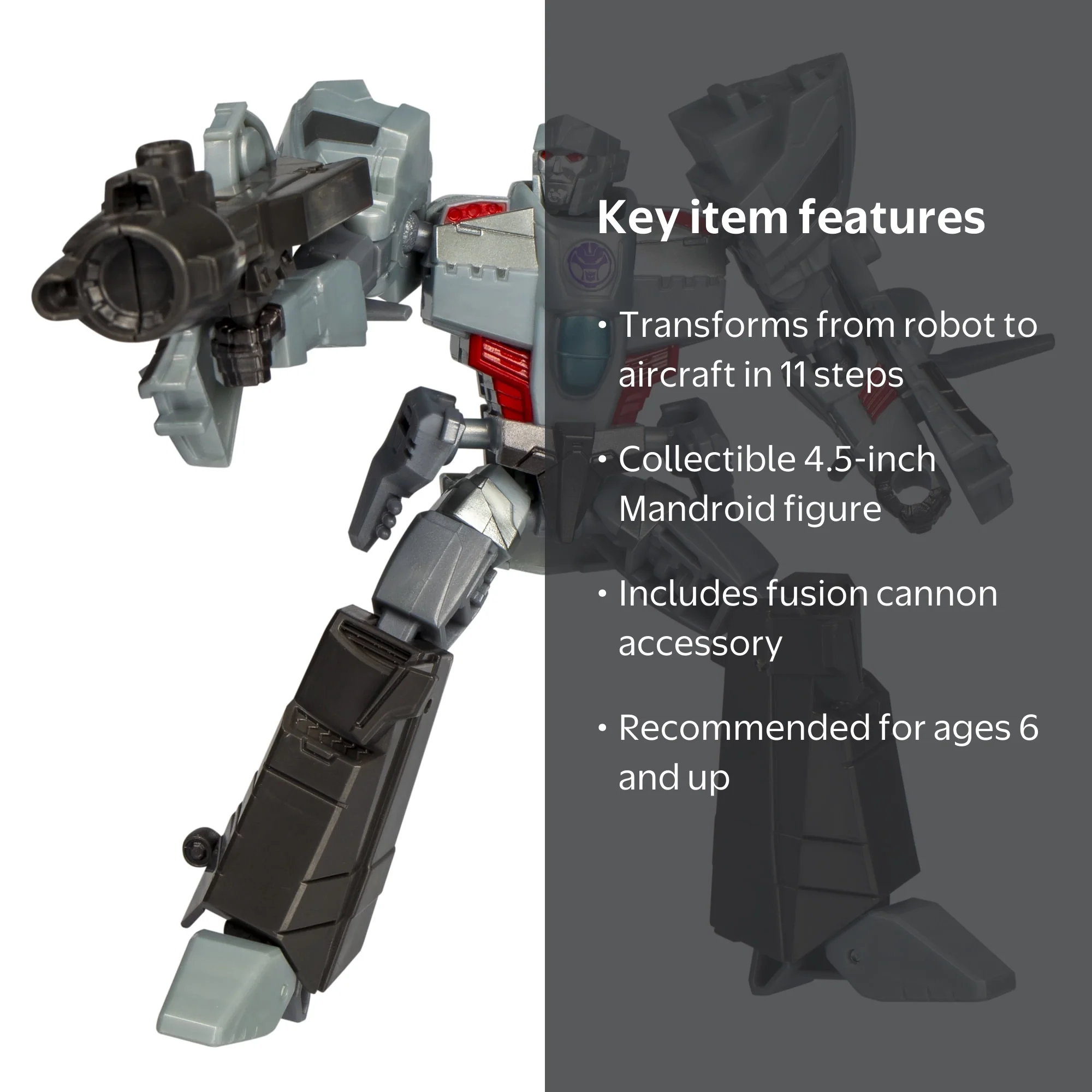 Free Shipping! Transformers Deluxe Class Megatron 5-inch Action