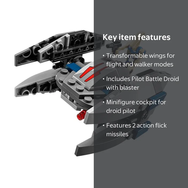 LEGO Star Wars Microfighters Series 2 Vulture Droid (75073