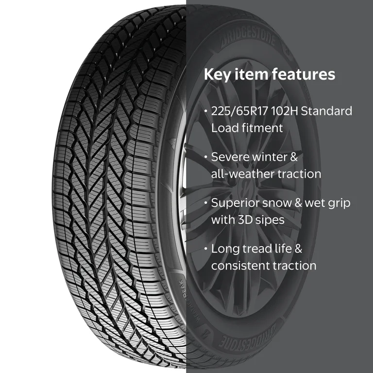 Bridgestone Weatherpeak 225/65R17 102H All-Weather Passenger Tire