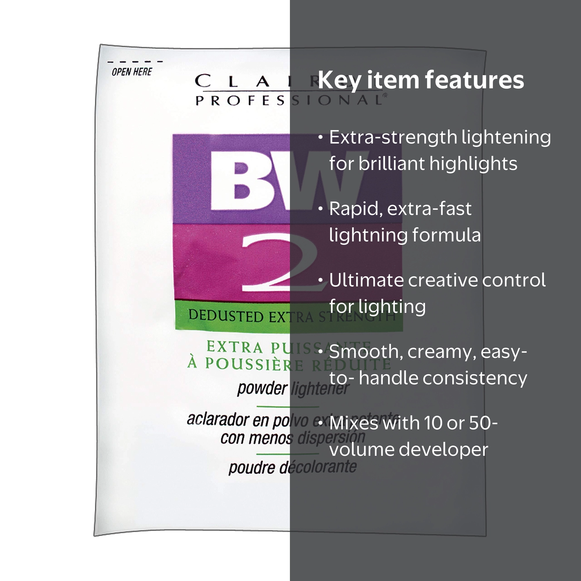 Clairol Professional BW 2 Dedusted Extra Strength - 1 oz - Walmart.com