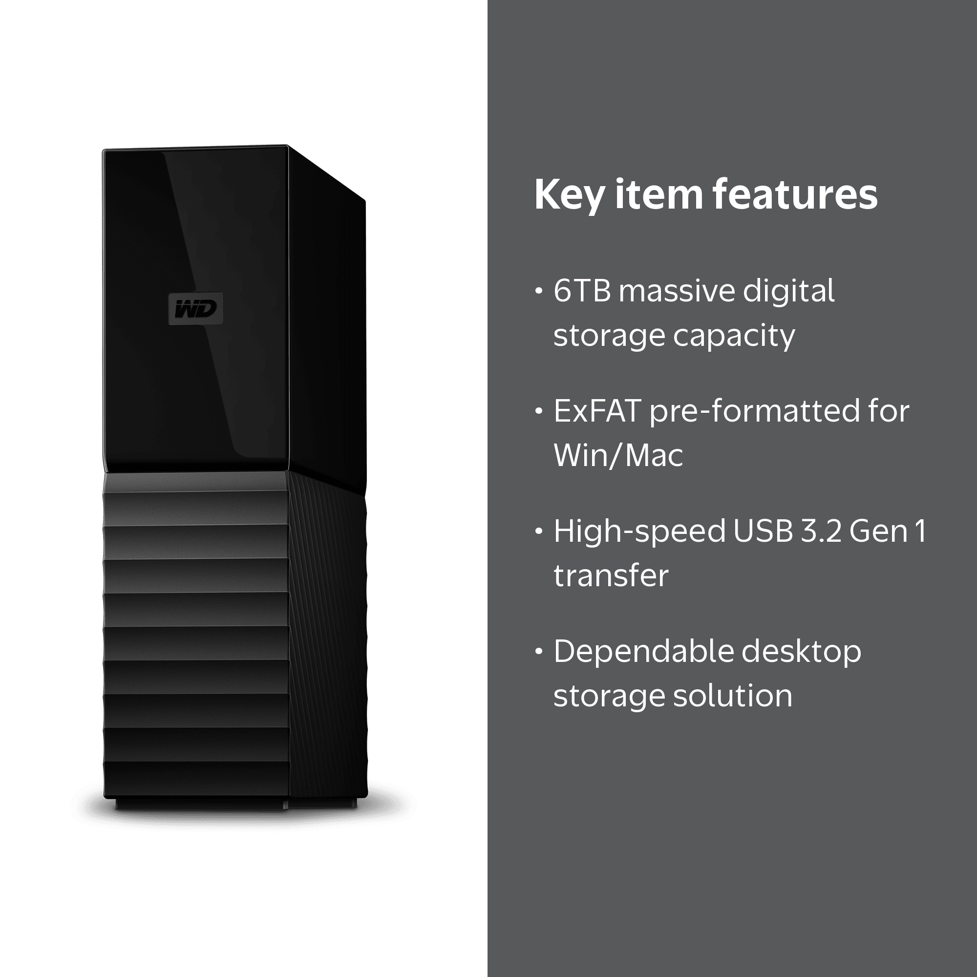 WD, External Hard Drive, 6TB WD My Book, USB 3.2 Gen 1 - Walmart.com