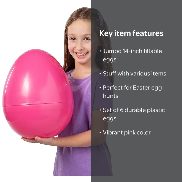 Fun Express, Fillable Pink Plastic Easter Eggs, 14