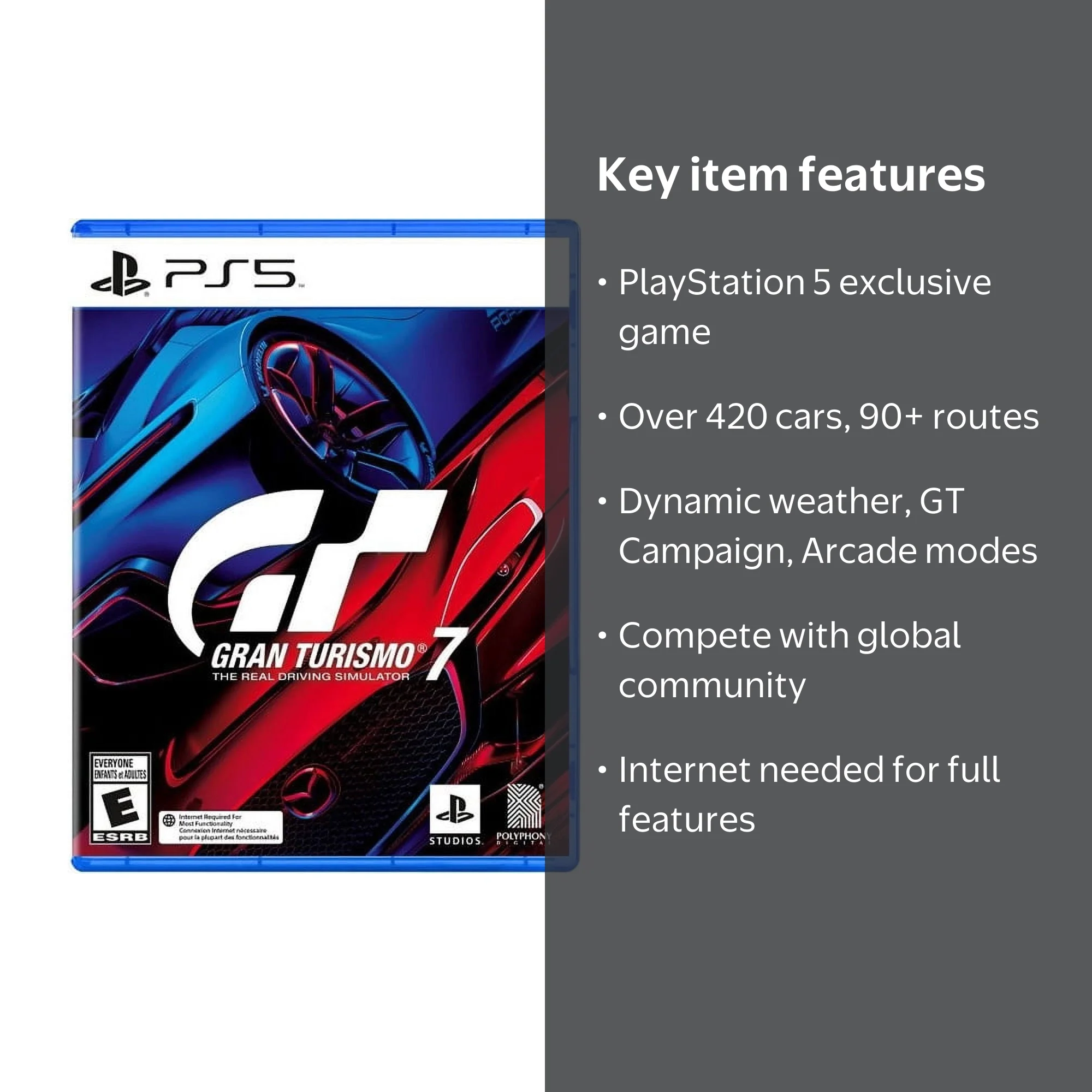 DARZU, Gran Turismo 7, PlayStation 5, Racing Simulator - Walmart.com