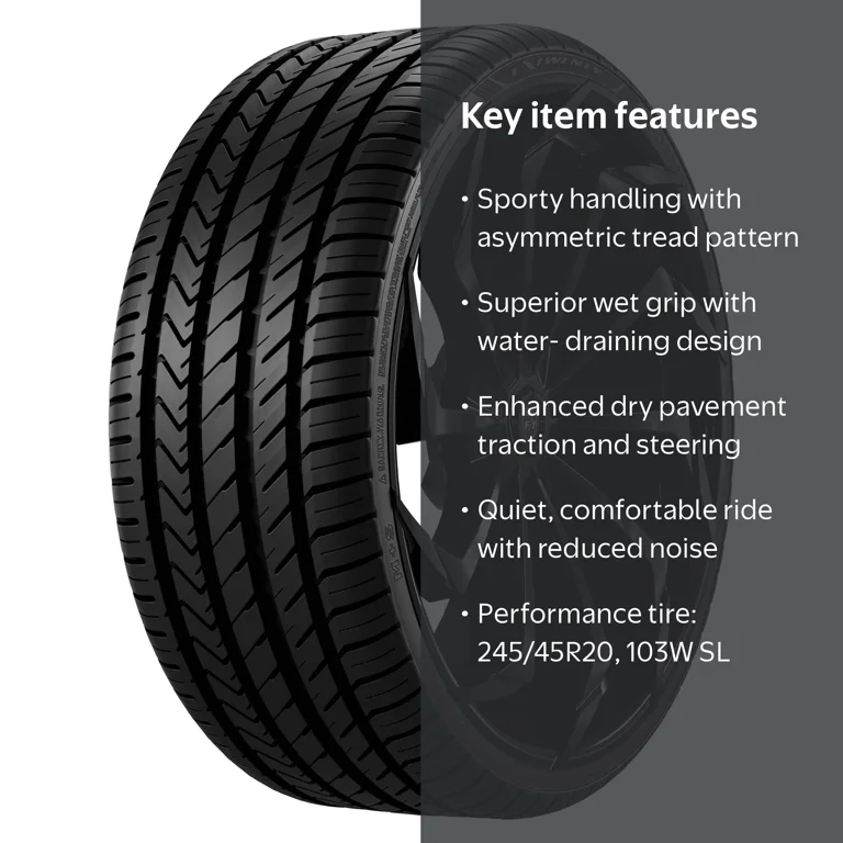 Lexani LX-Twenty Performance Passenger Tire, 245/45R20 103W XL