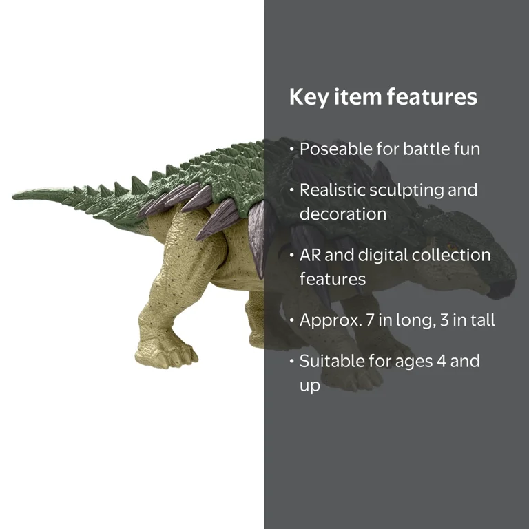 Jurassic World Rebirth Frenzy Pack Edmontonia Dinosaur Figure