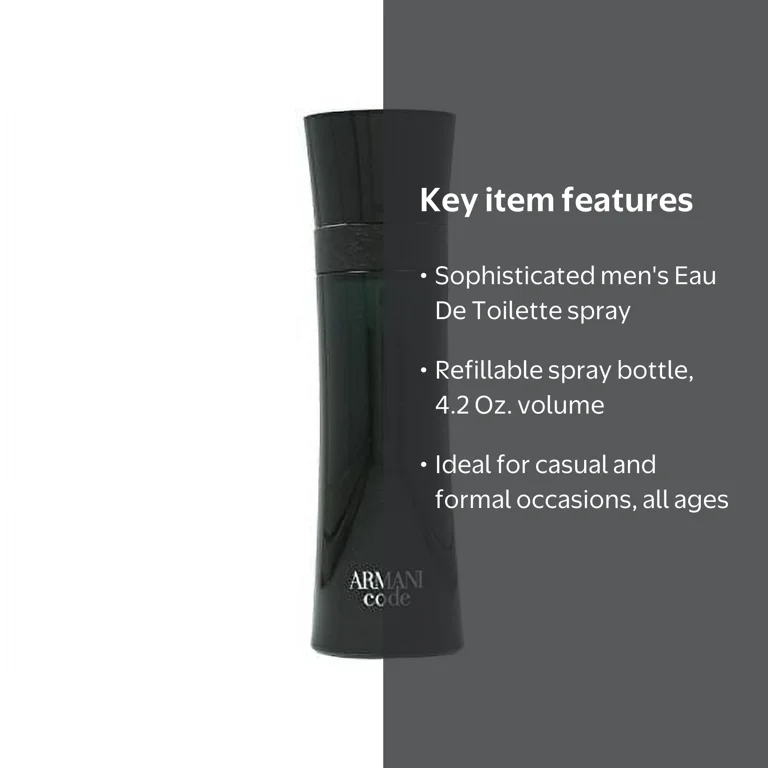 Giorgio Armani Armani Code Eau De Toilette Spray, 4.2 Oz