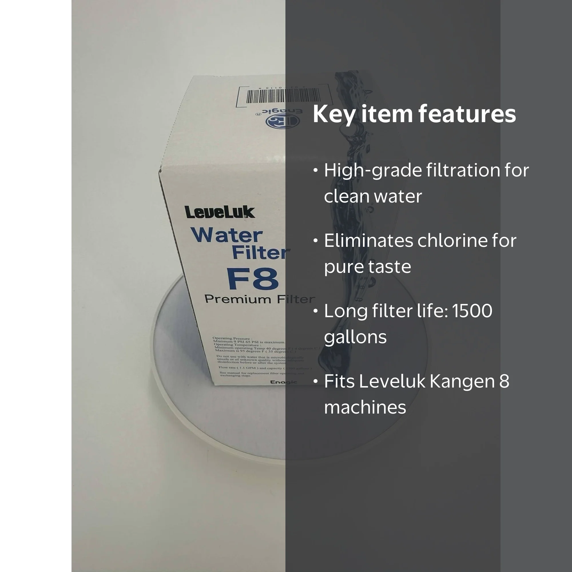 Compatible for Enagic Leveluk K8 Kangen Machine F8 Filter