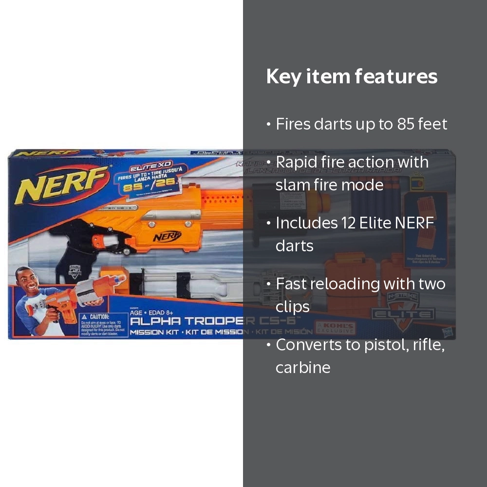 Nerf N-Strike Elite Alpha Trooper CS-6 Mission Kit - Walmart.com