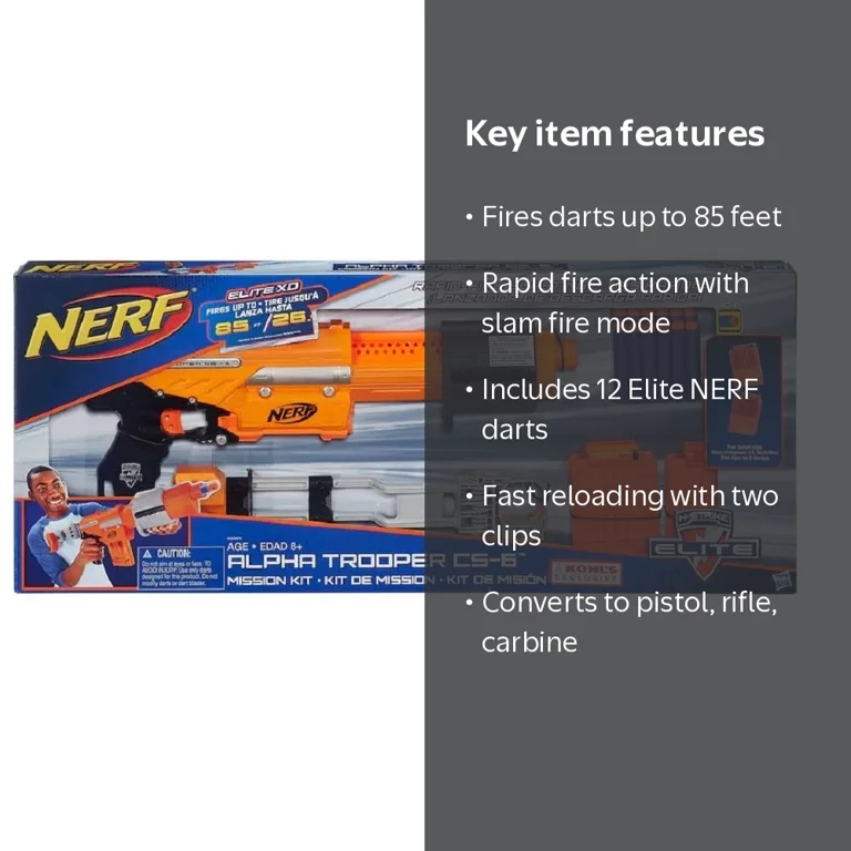 Nerf N-Strike Elite Alpha Trooper CS-6 Mission Kit - Walmart.com