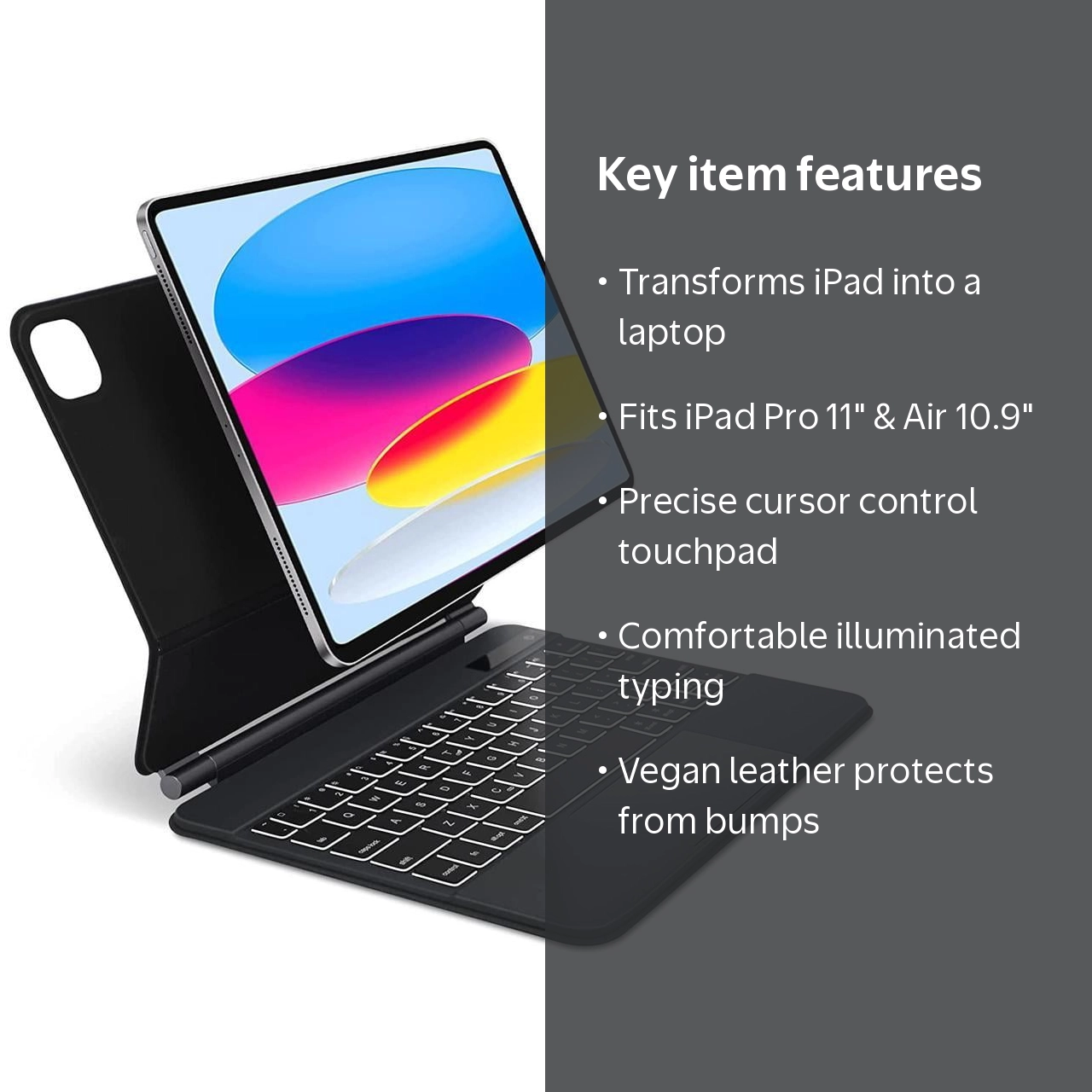 Magic Keyboard for iPad Pro 11 inch & Air 5, Air 4 (2022-2018