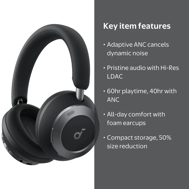 Soundcore Space One Pro by Anker, Adaptive Noise Cancelling