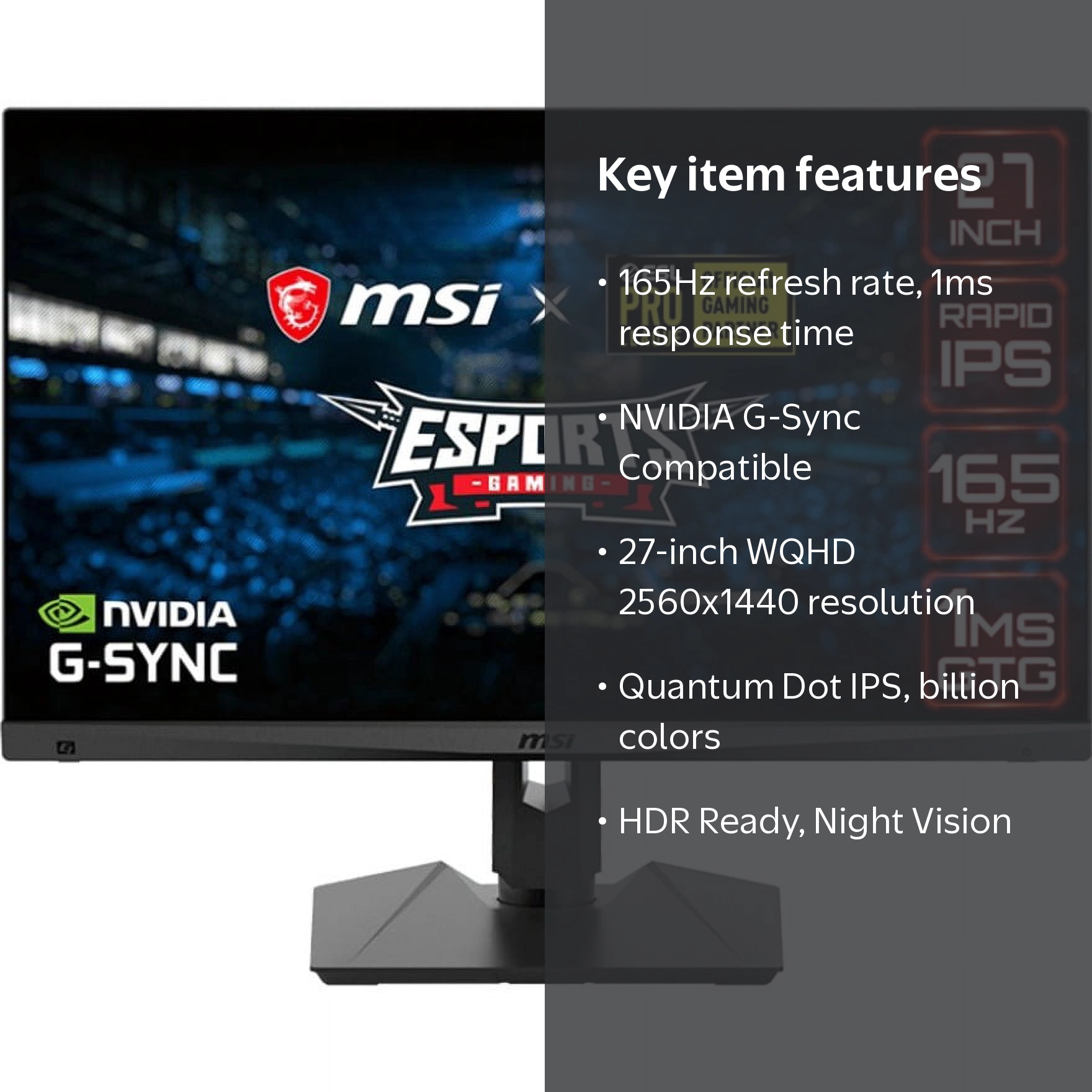 MSI Optix MAG274QRF-QD 27