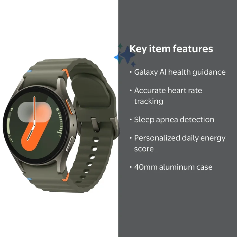 Samsung Galaxy Watch7 40mm Bluetooth and Wifi Aluminum Smart Watch