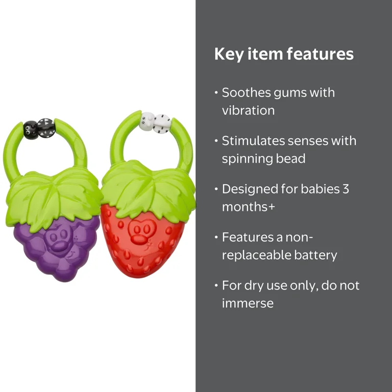 Infantino Vibrating Teethers for Babies and Toddlers - Teething