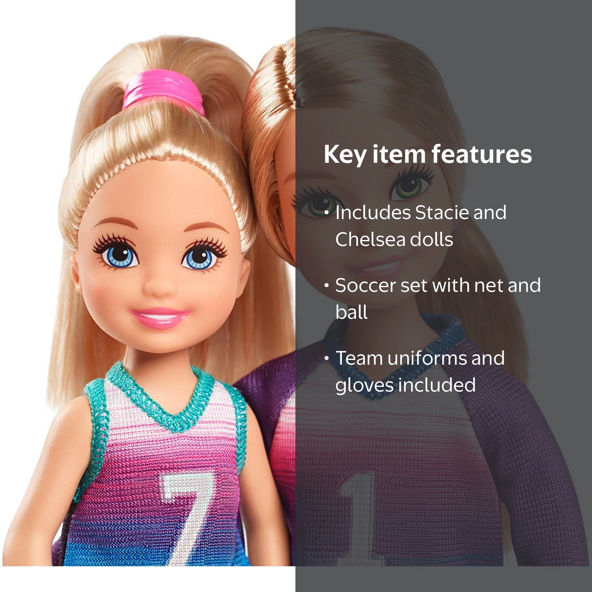 Barbie Team Stacie Doll & Chelsea Doll Soccer Playset - Walmart.com