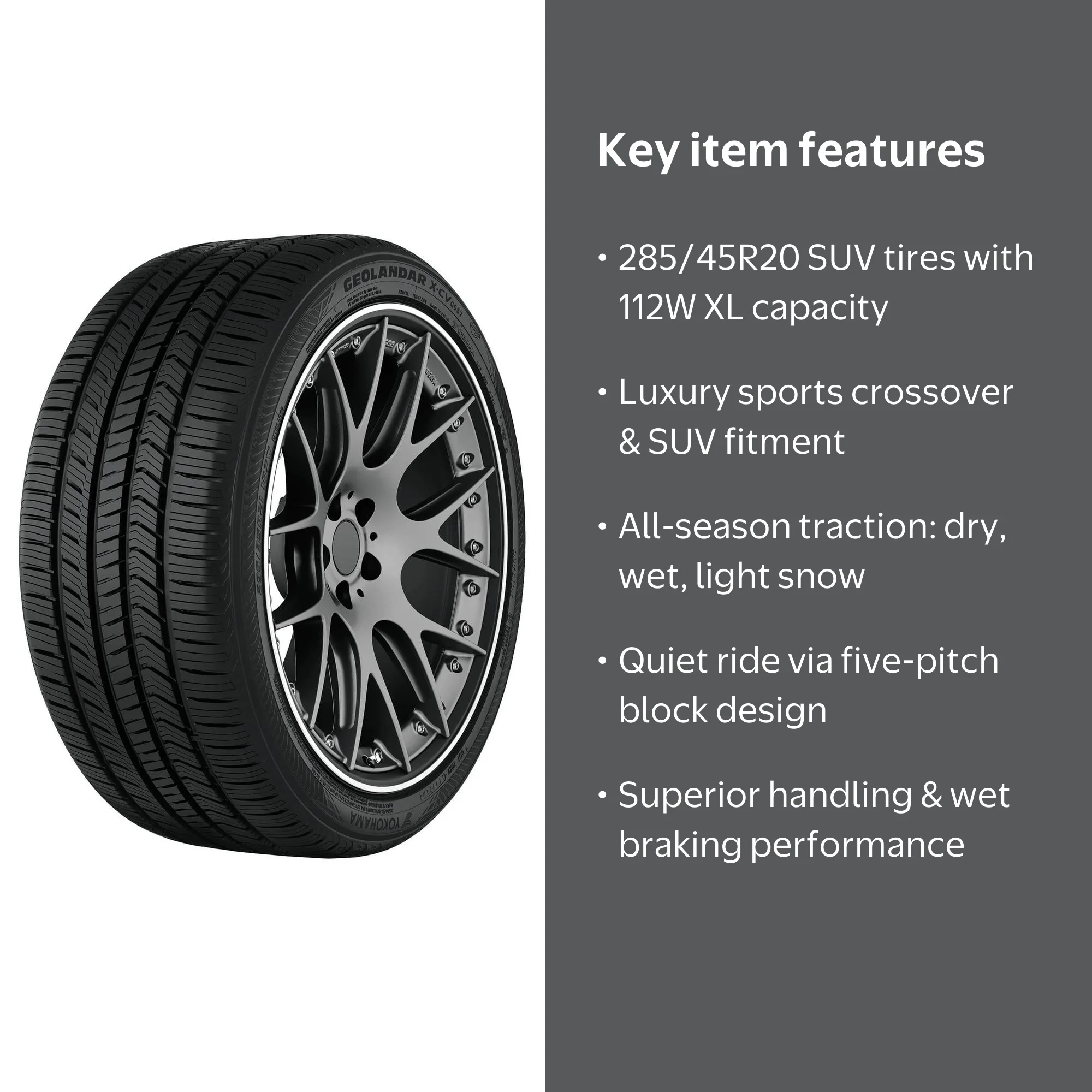 Yokohama Geolandar X-CV 285/45R20 112W XL All-Season SUV/Crossover
