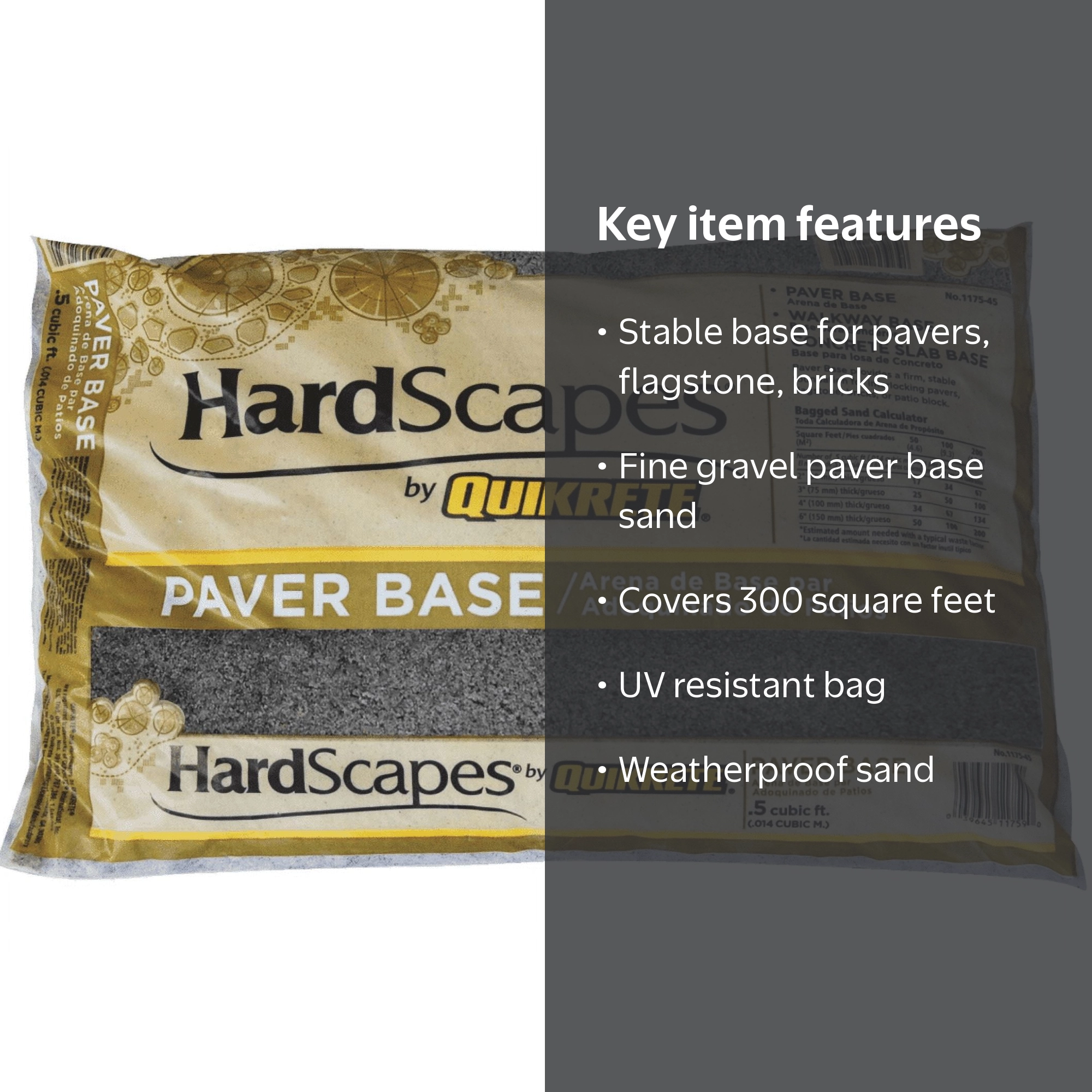 Quikrete Paver Base Sand 0.5 cu ft XX-Small Provides Stable