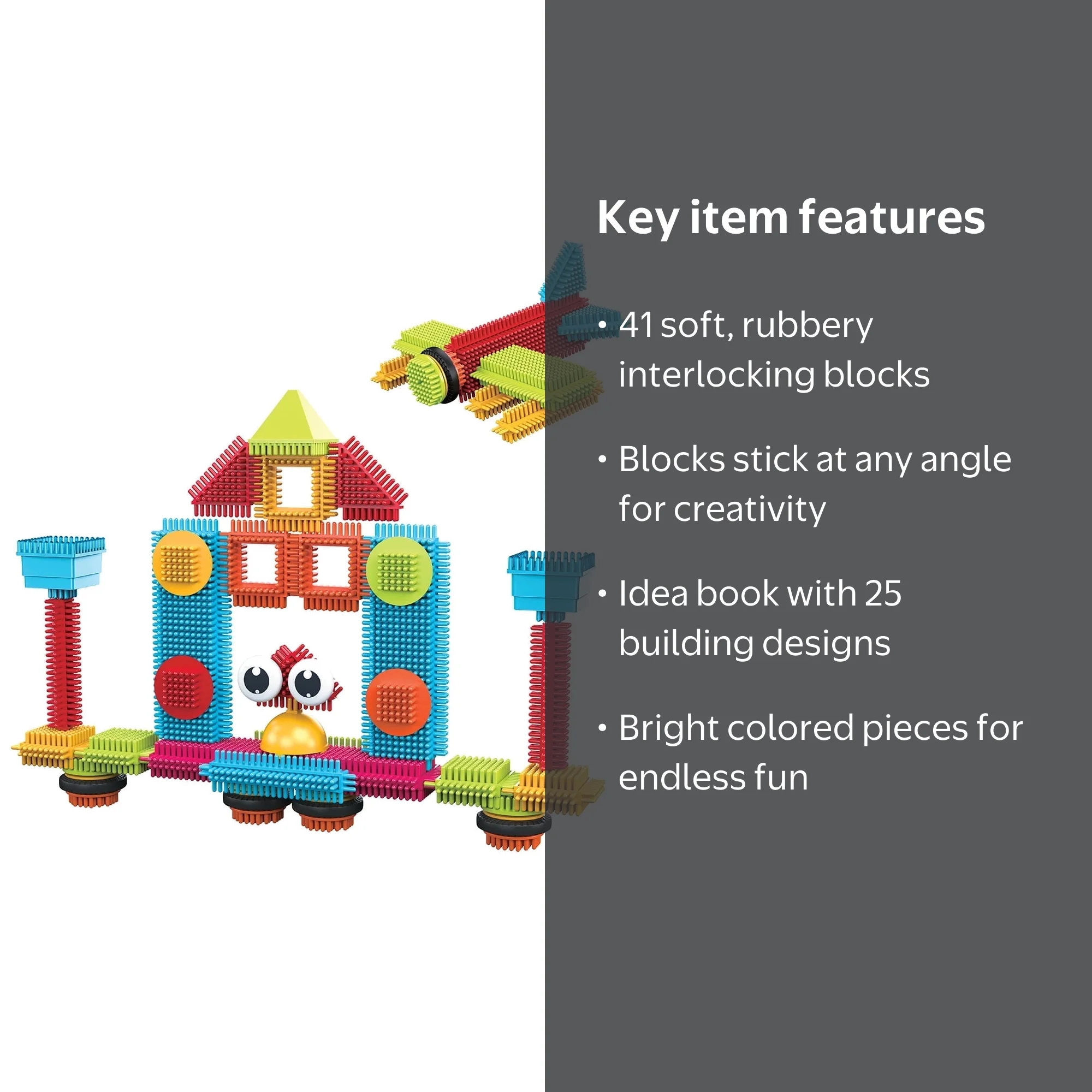 PICASSO TILES, Hedgehog Block Set, 41PCS, STEM Educational Toy