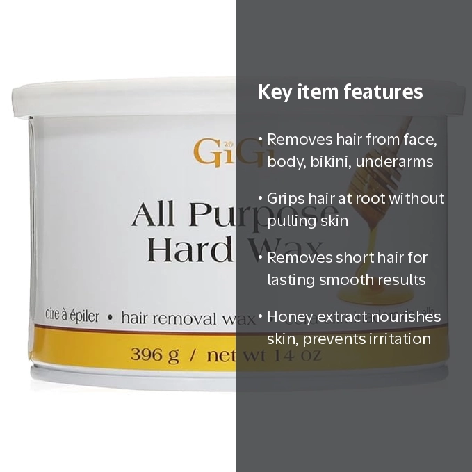 GiGi, Hard Wax, Honey-Infused Hair Removal Wax, 14 oz - Walmart.com