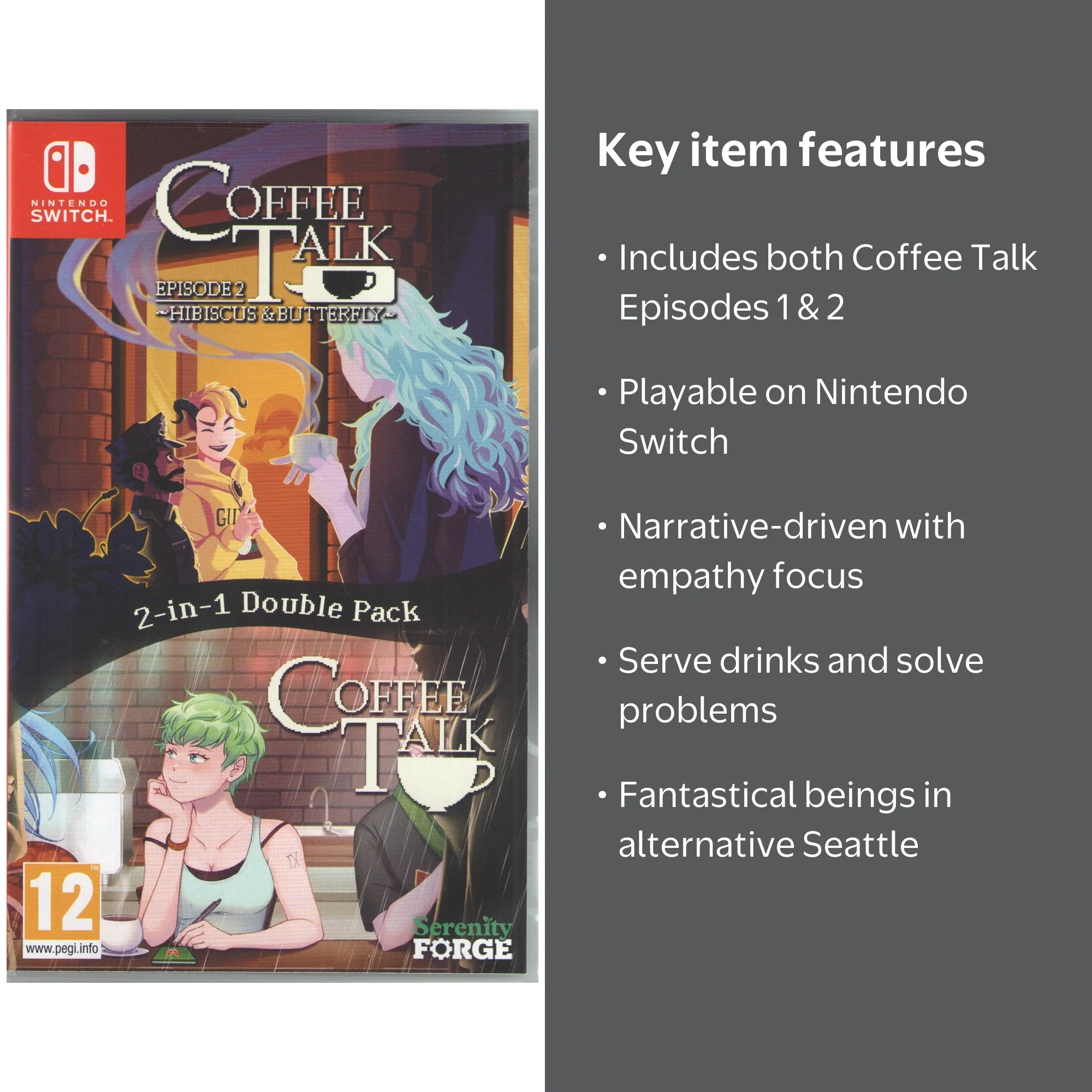 Coffee Talk 2 in 1 Double Pack - Nintendo Switch - Walmart.com
