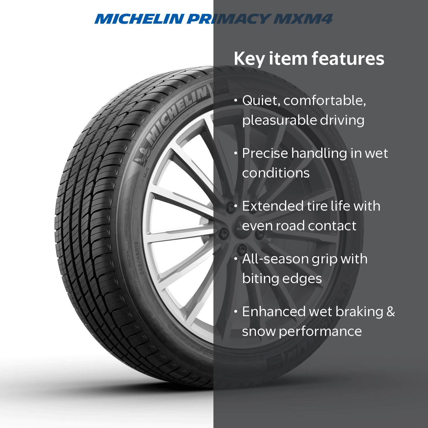 Free Shipping! Michelin Primacy MXM4 All-Season 235/40R19 XL Tire