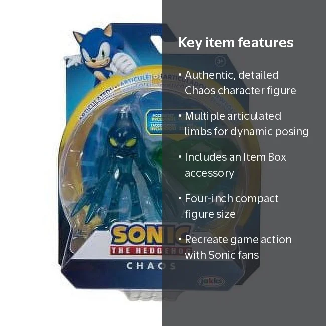 Sonic Hedgehog Collector's 4-Inch Articulated Chaos Action Figure