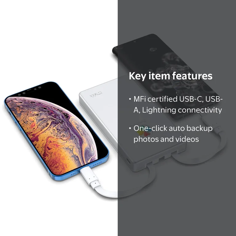 iDiskk 2TB Portable External Hard Drive, USB Backup Drive, Memory