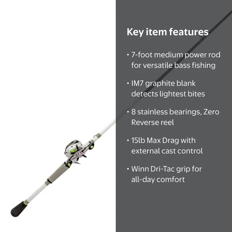 1 rod 1 reel bass fishing One and Combo, Baitcasting Combo with SuperPolymer Handle- Green- 1.8M -Left Handed : Sports & Outdoors day comfort One Bass Fishing Rod and