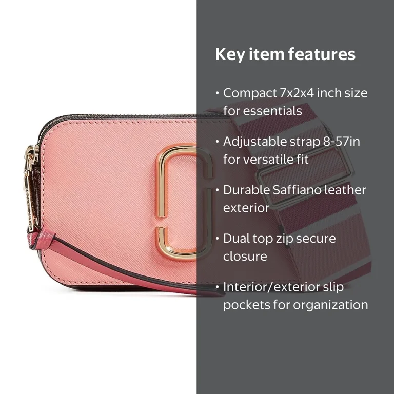 Marc Jacobs Women's Snapshot Cross Body Bag M0012007-686 - Walmart.com