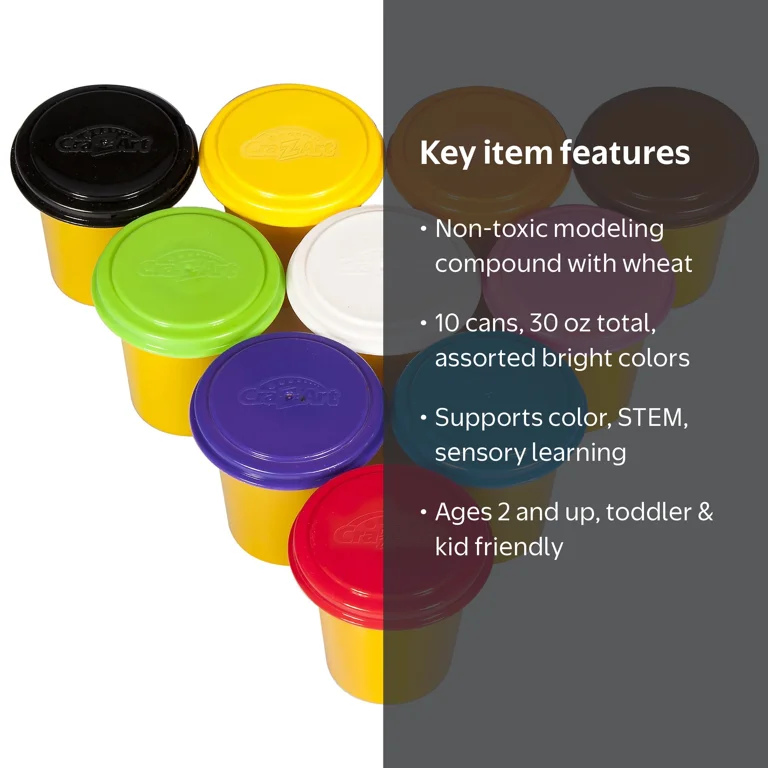 PS2&PSソフト 詰め合わせセット Cra-Z-Art: Softee Dough Smart Pack in Assorted Colors, 10 Cans
