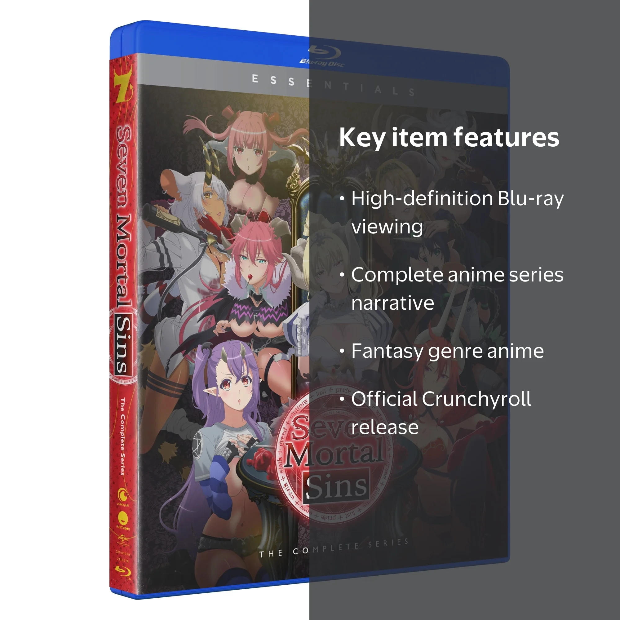 Crunchyroll, Seven Mortal Sins: Complete Series Blu-ray, No code