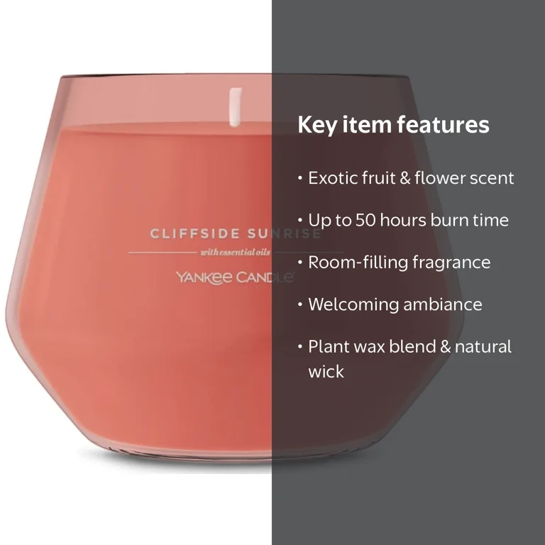 Yankee Candle, Scented Candle, 10 oz, Cliffside Sunrise - Walmart.com Yankee Candle, Scented Candle, 10 oz, Cliffside Sunrise - Walmart.com