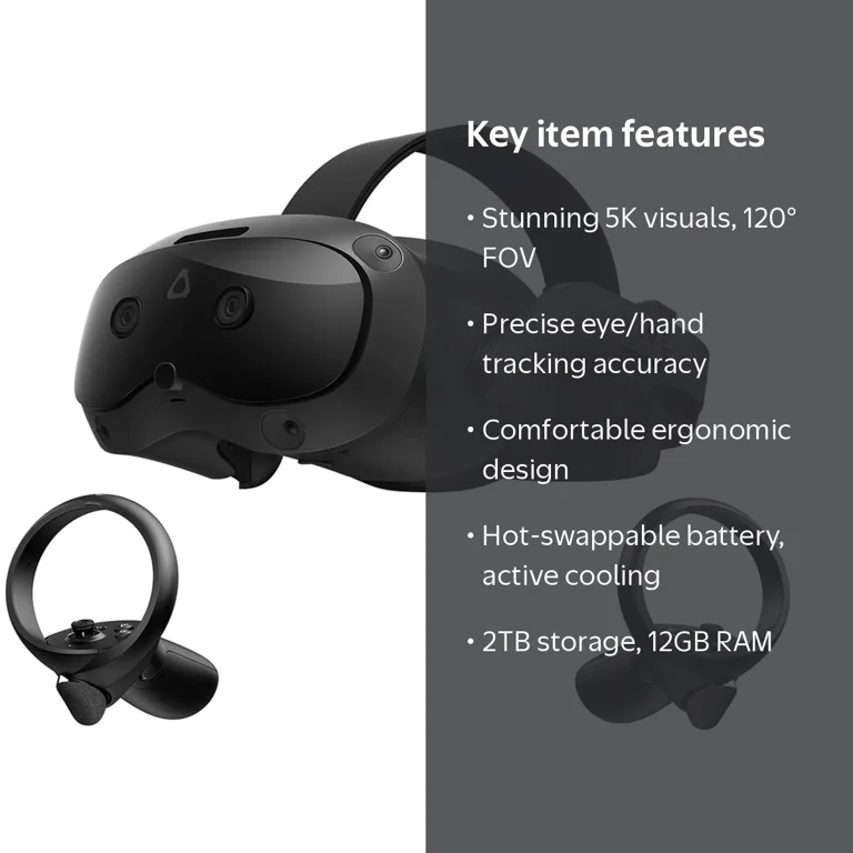 HTC VIVE Focus Vision VR Headset with Controllers, Business