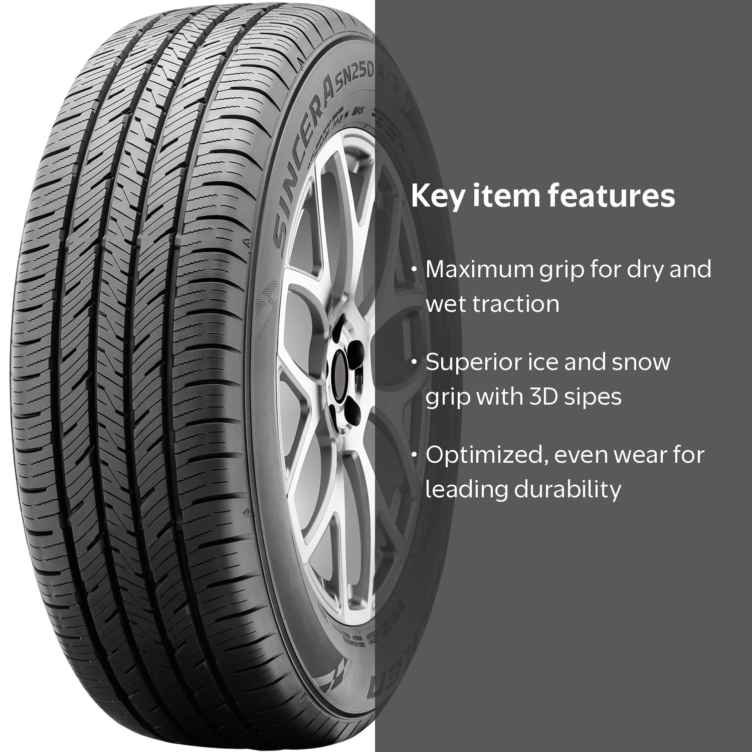 Falken, Passenger Tire, 185/65R14 86T, All-Season, Durable