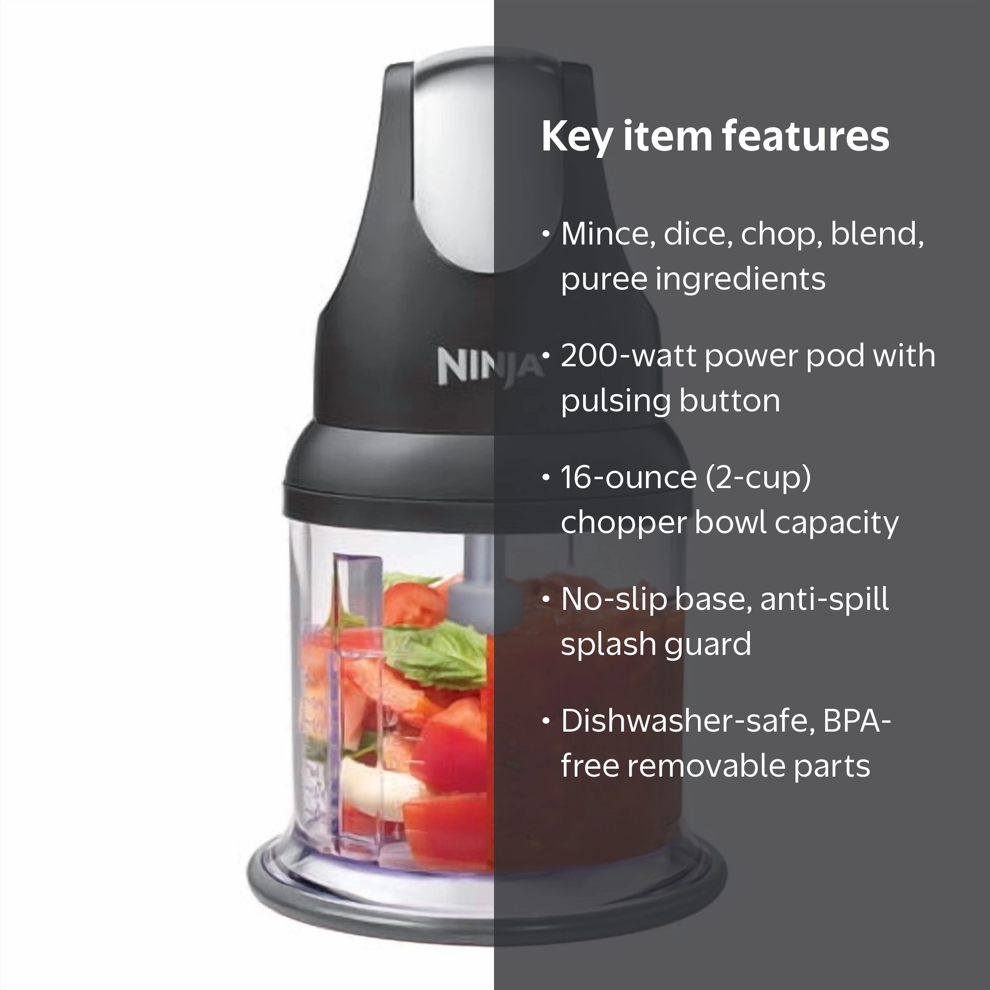 Ninja Professional Electric Food Chopper & Dicer NJ110GR with 16