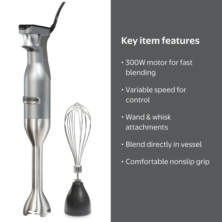Hamilton Beach Professional Variable Speed Immersion Hand Blender