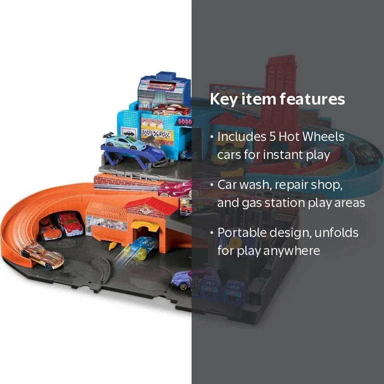 Hot Wheels, Track Set, Ultra Hots Sto & Go, 36 Hot Wheels, Track Set, Ultra Hots Sto & Go, 36