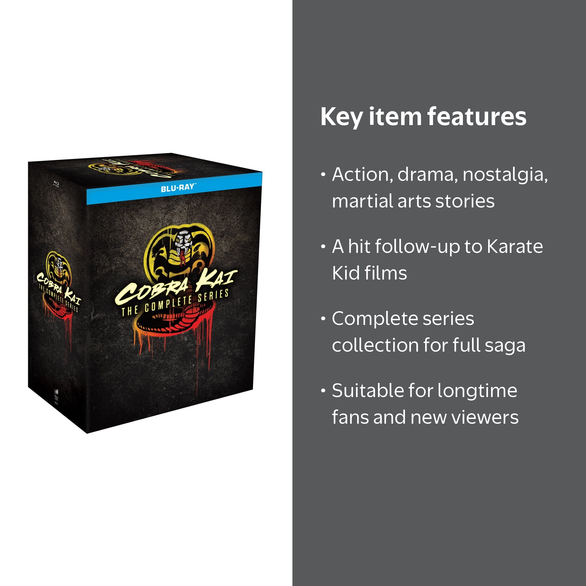 Sony, Cobra Kai: The Complete Series, PG-13, DVD Box Set - Walmart.com