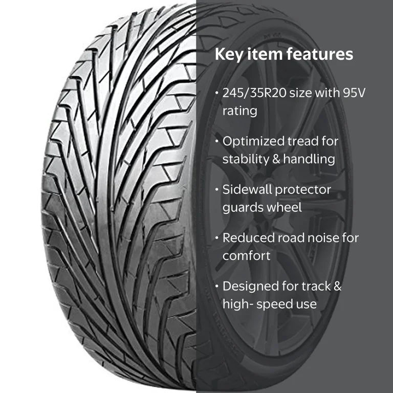 Triangle TR968 High-Speed Performance Passenger Tire, 245/35R20