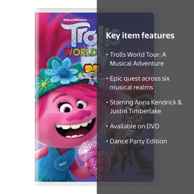 Trolls World Tour (Dance Party Edition) [DVD] - Walmart.com