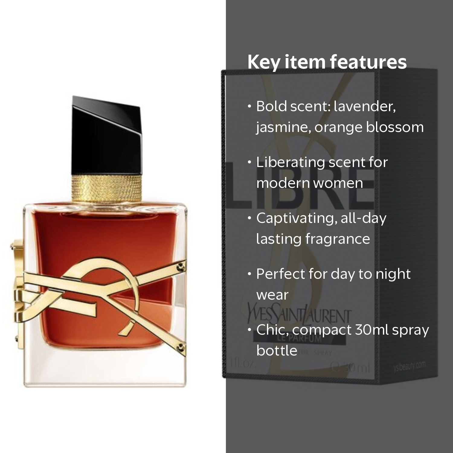 Yves Saint Laurent, Libre Le Parfum Spray, 1 oz, Bold Femininity