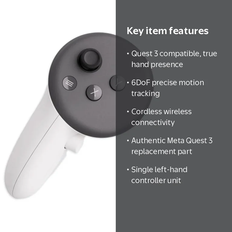Meta Quest Left Hand Wireless Touch + 6DoF Tracking Controller