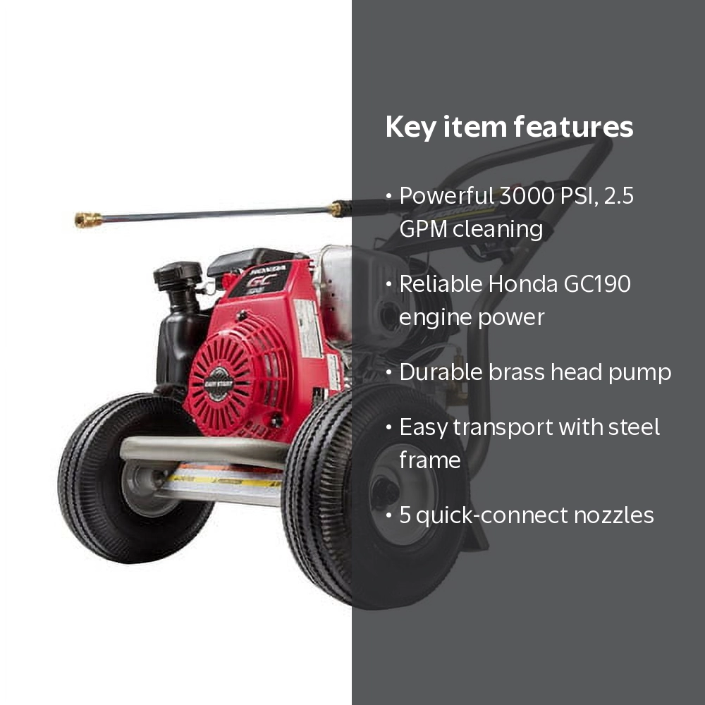 Karcher G3000OH Gas Pressure Washer Powered by Honda, 3000 PSI