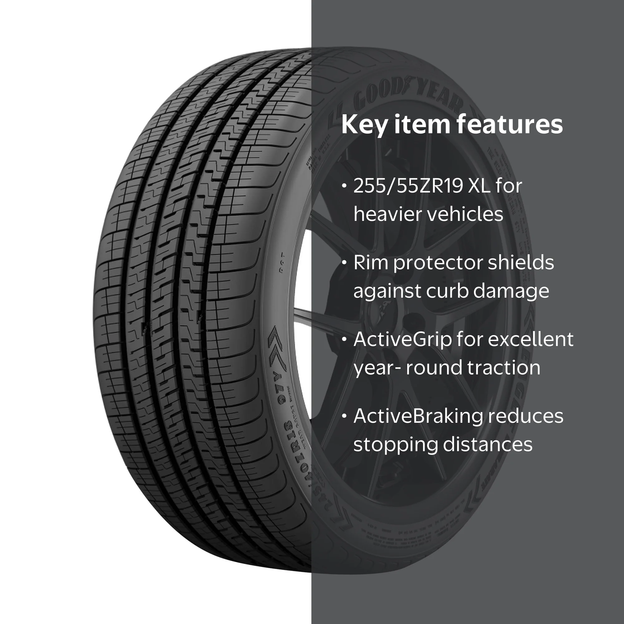 Goodyear Eagle Exhilarate UHP All Season 255/55ZR19 111Y XL