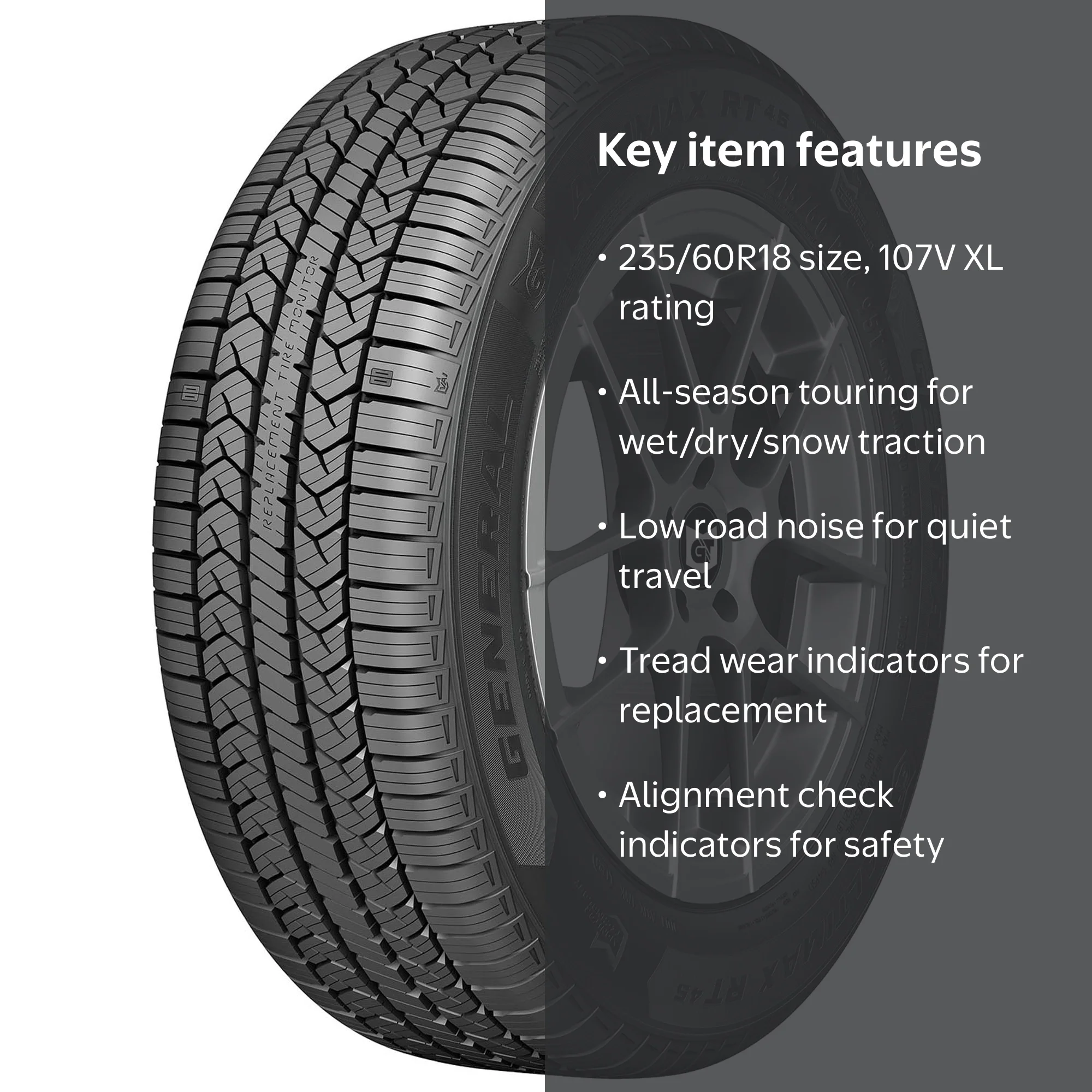 General Altimax RT45 All-Season 235/60R18 107V XL Passenger Tire