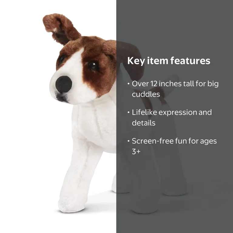 Melissa & Doug Giant Jack Russell Terrier - Lifelike Stuffed