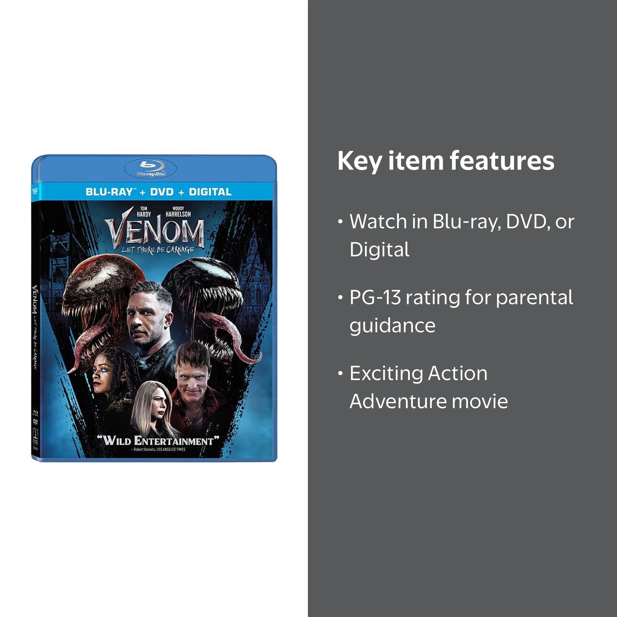 Sony, Venom: Let There Be Carnage (Blu-ray + DVD + Digital Copy