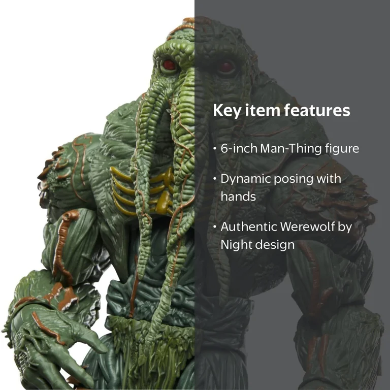 Werewolf by Night Marvel Legends Man-Thing Action Figure - Walmart.com