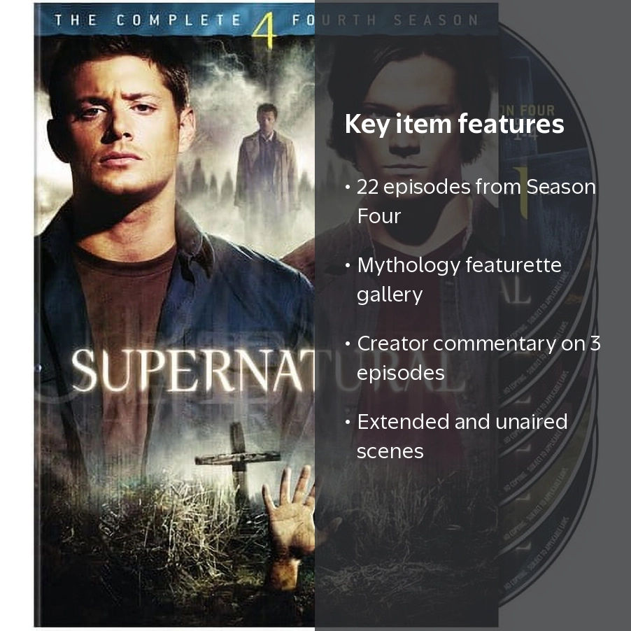 Supernatural: Complete Fourth Season Full Series (DVD) - Walmart.com