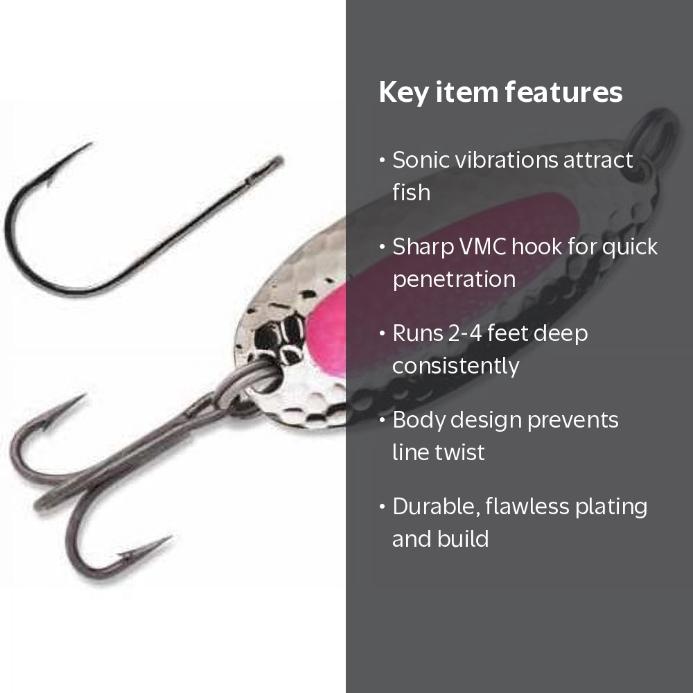 Blue Fox Classic Vibrax Size 6 5/8oz Gold/Flo Red - Walmart.com